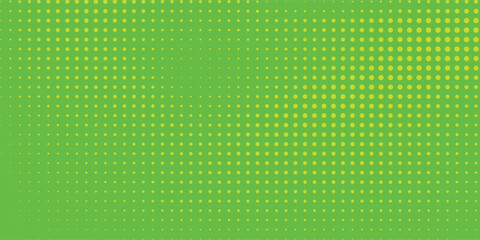 Dots halftone green color pattern gradient texture with technology digital background. Dots pop art comics with nature graphic design modern background