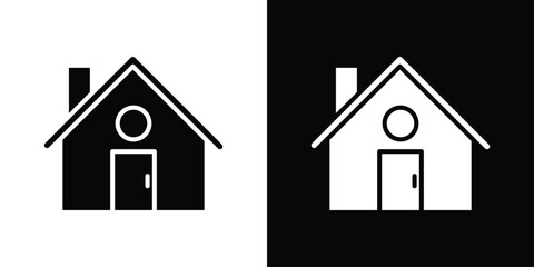 Home icons. glyph vector icon. Vector illustration eps 10