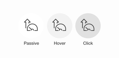 speed upload meter icon sign vector