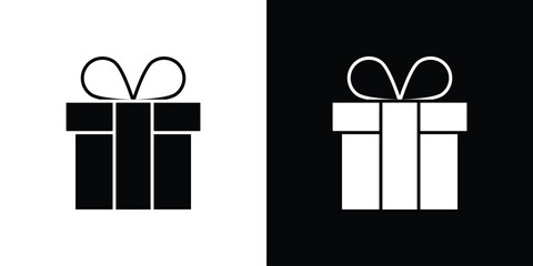 Gift icons. glyph vector icon. Vector illustration eps 10