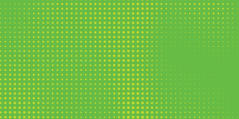 Dots halftone green color pattern gradient texture with technology digital background. Dots pop art comics with nature graphic design modern background