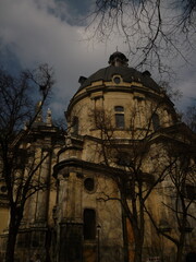 Obraz premium church in the evening