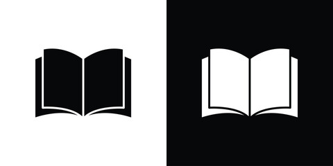 Book icons. glyph vector icon. Vector illustration eps 10