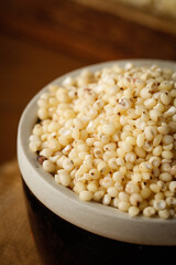 Fresh Sorghum Grains Mixed in Bowl - Healthy Gluten-Free Cereal Grain for Northeastern Farmers and Cooking