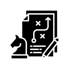 Strategic Planning glyph icon