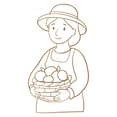 little girl with easter eggs