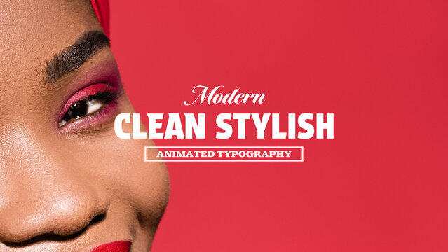 Modern Clean Stylish Animated Typography