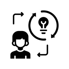 Idea Generation glyph icon