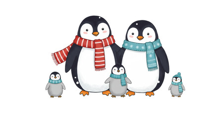 Penguin family