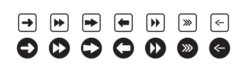 Arrow icons set,  arrow collection, Simple arrow icon, arrow  Cursor, vector illustration eps 10.