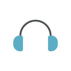 Ear protection icon in color for engineering, noise control, and factory visuals.