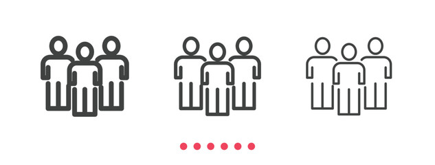 Customer icon. Thin line icon vector