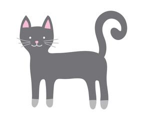 Collection of an abstract cat icons. Vector illustration