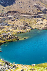 Obraz premium The scenic views of glacial Sat lakes, located on Cilo Mountains, which has an altitude of 3,500 meters, would become a new tourist attraction for nature lovers across the world in Hakkari, Turkey