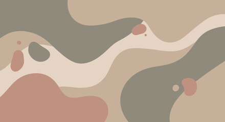 Abstract flowing organic shapes in a neutral color palette, perfect for minimalist backgrounds and modern design concepts