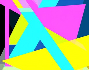 Obraz premium Vibrant abstract geometric pattern