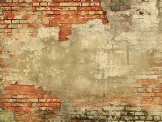 A weathered brick wall showcasing an aged and textured surface