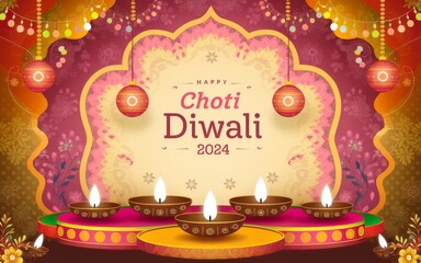 Choti Diwali Festive Background