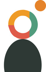 Flat profile Cartoon Icon Design