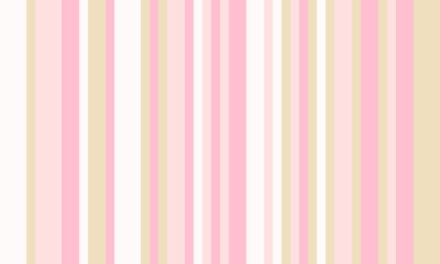 Obraz premium Elegant pastel pink and beige vertical stripes background. Perfect for websites, stationery, branding, and feminine designs. Creates a soft, sophisticated, and visually appealing texture.