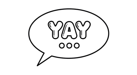 Isolated speech bubble featuring cartoon 