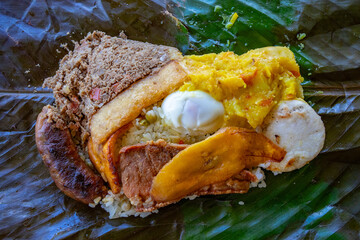 typical Colombian food known as fiambre