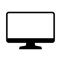 Set of laptop vector icons on differents style. Notebook screen. Monitor icon for graphic design projects. Vector illustration. Computer monitor display with blank screen isolated on white background