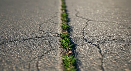 Obraz premium A crack in the road