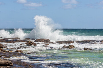 Heavy surf on the Indian Ocean at Prevelly, Margaret River Region, Shire of Augusta in the SW Region of Western Australia WA