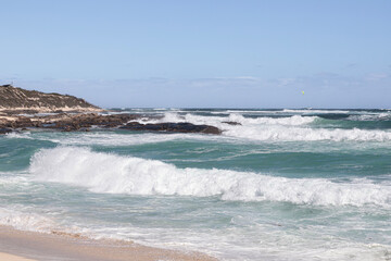 Heavy surf on the Indian Ocean at Prevelly, Margaret River Region, Shire of Augusta in the SW Region of Western Australia WA
