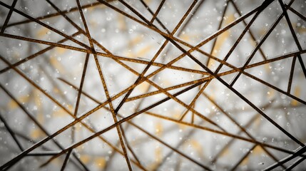 Abstract geometric pattern with intersecting lines creating triangles