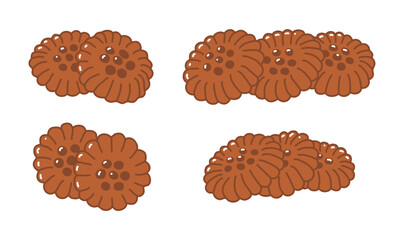 Yakgwa' is a traditional Korean snack. It is a food mainly eaten during Korean holidays. It is a sweet dessert made by kneading flour, honey, and alcohol and frying it in oil.