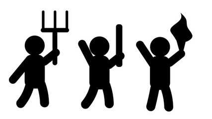 A group of people protest together, symbolizing defiance, solidarity, and the collective pursuit of justice, equality, and change