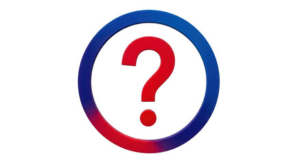 Isolated Question Mark Symbol