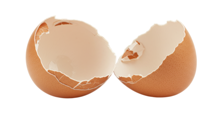 Isolated Egg Shell