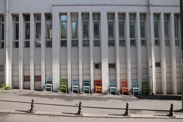 Art, Colorful Chairs