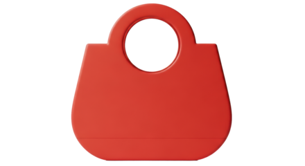 Isolated Red Handbag
