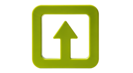 Isolated arrow up icon