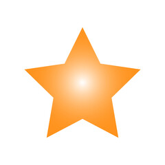 Colorful star isolated on a white background