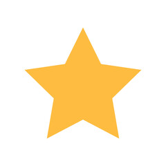 Colorful star isolated on a white background