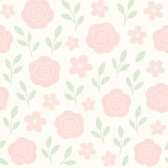 seamless background with roses