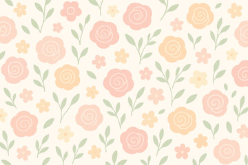 seamless pattern with roses