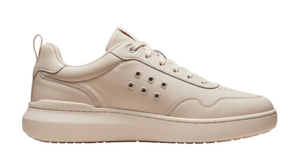 Isolated Light Beige Sneaker