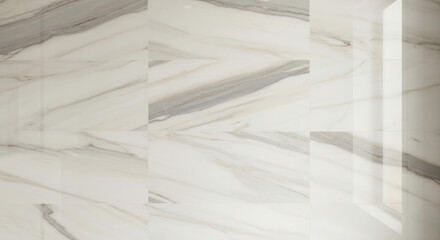 Abstract marble texture with white and gray veins