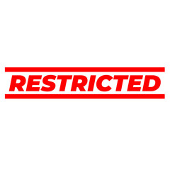 Restricted Watermark on a Transparent Background	
