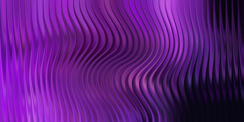 Fototapeta premium Abstract wavy purple background with vertical lines and shadows