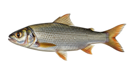 Isolated Roach Fish on White Background