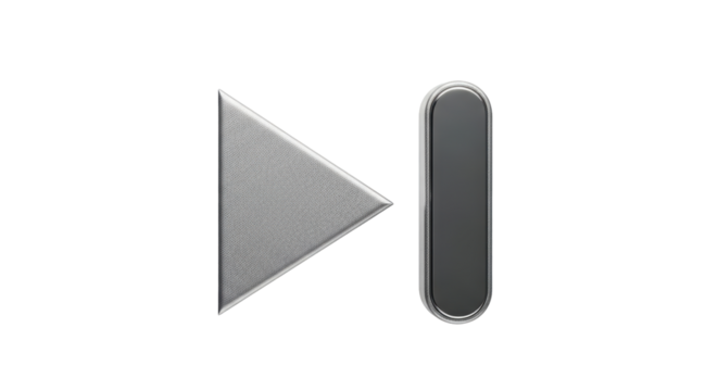 Isolated Play and Pause Button