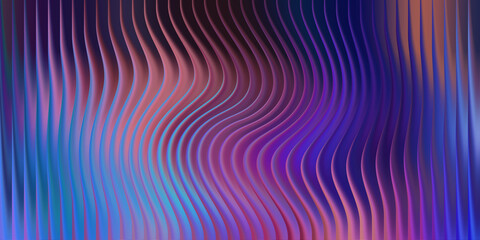 Obraz premium Abstract wavy lines with vibrant purple and blue gradient