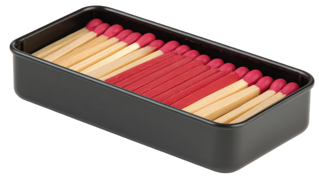 Organized Matches in Rectangular Tin